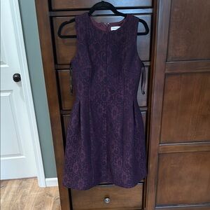 Elegant Purple Sleeveless Dress